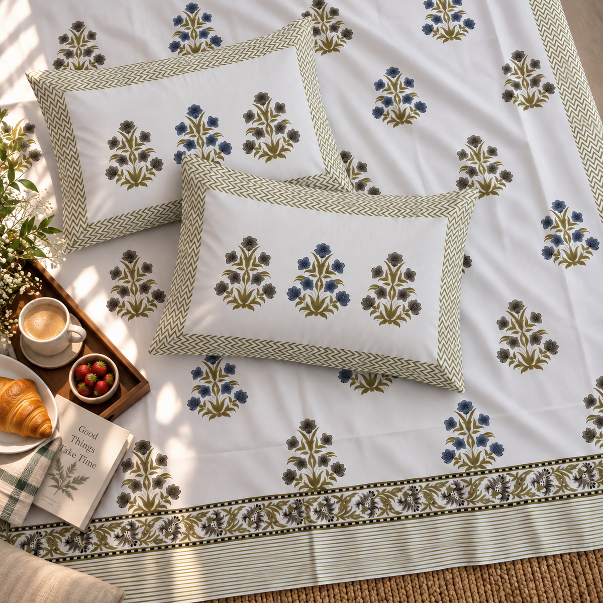 Olive Bagh Bedsheet Set