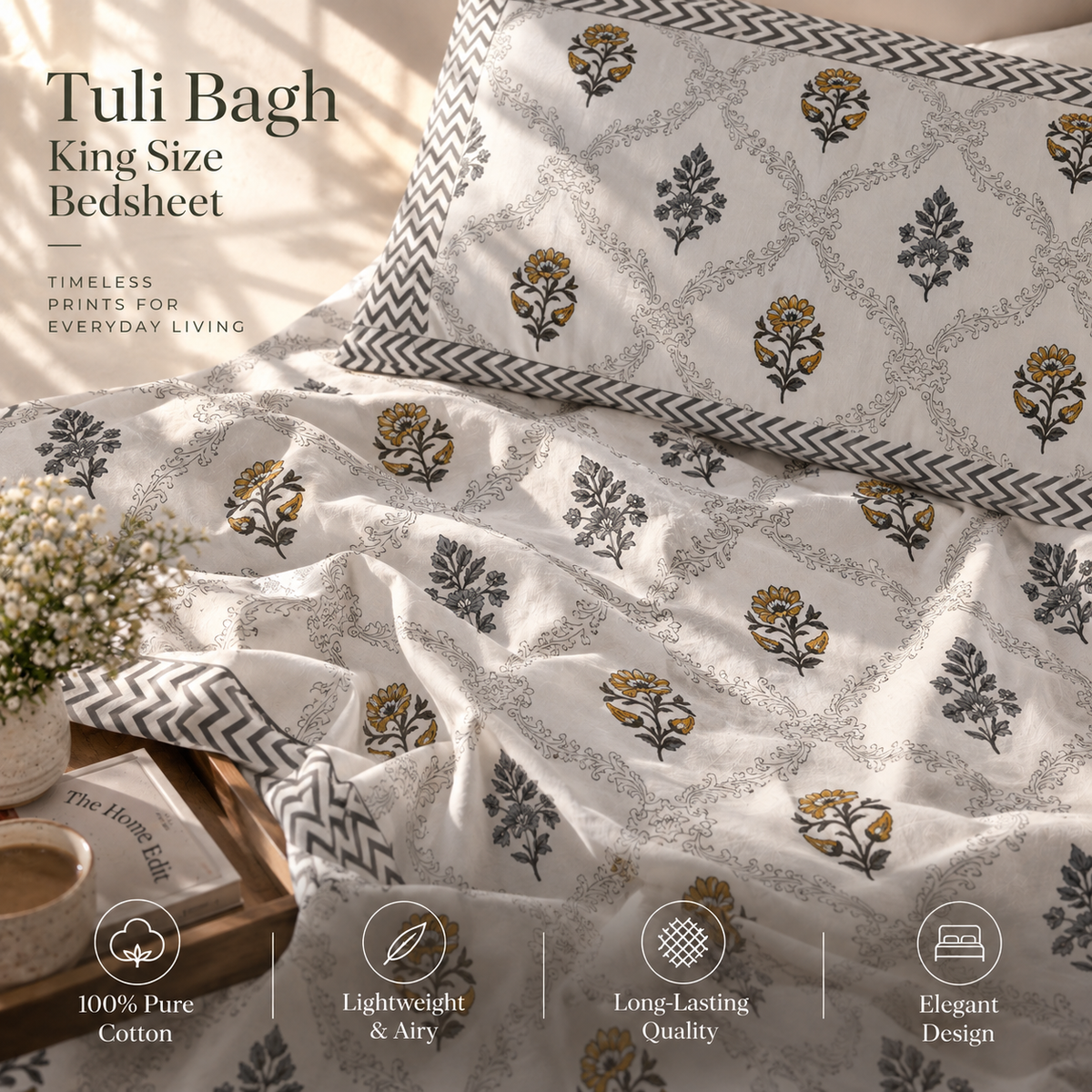 Tuli Bagh Bedsheet Set