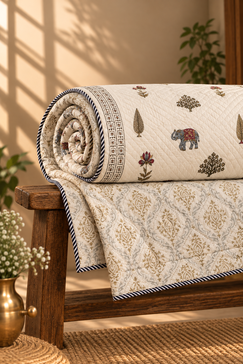 Hathigaon Single Quilt (Set of 2)