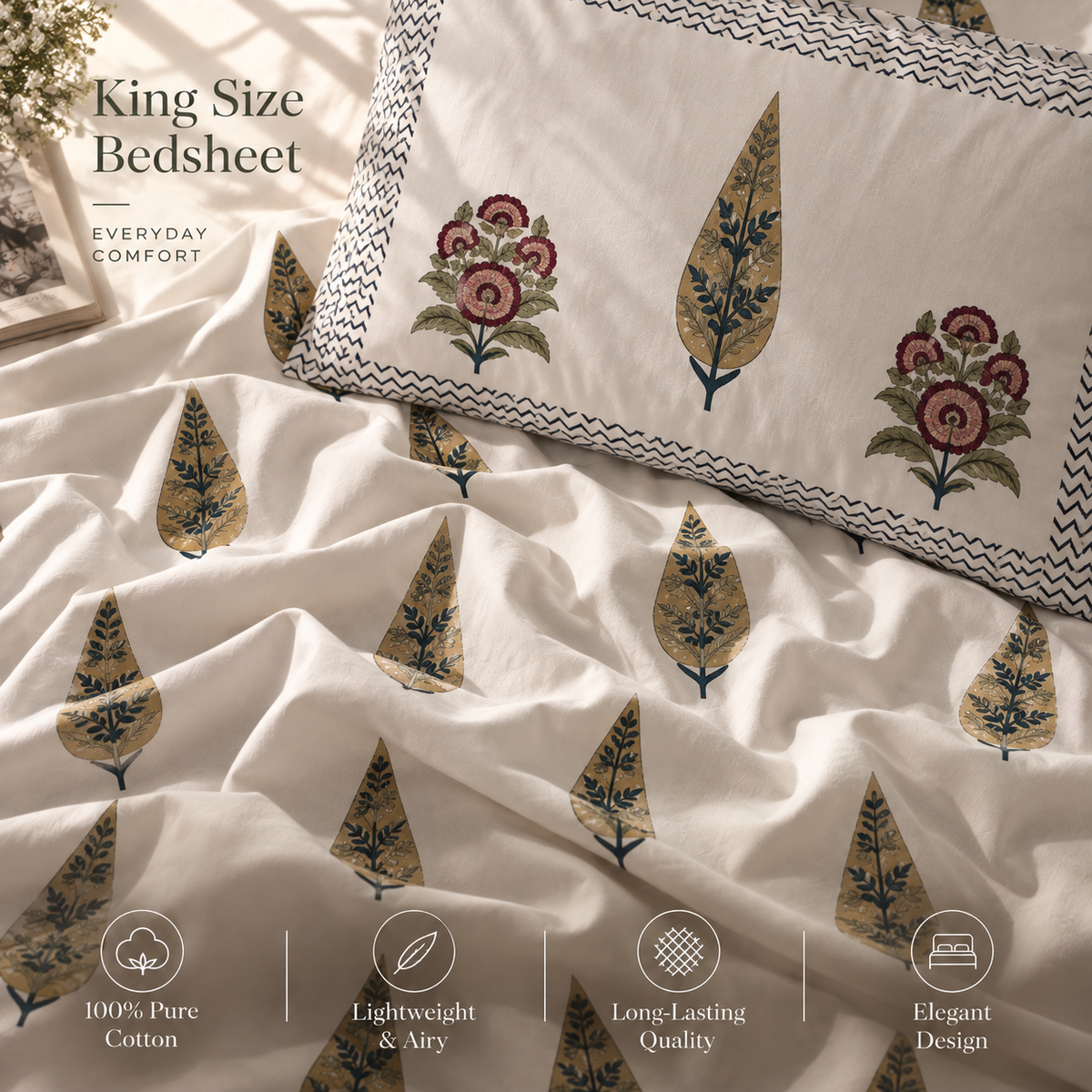 Hydra Pines Bedsheet Set
