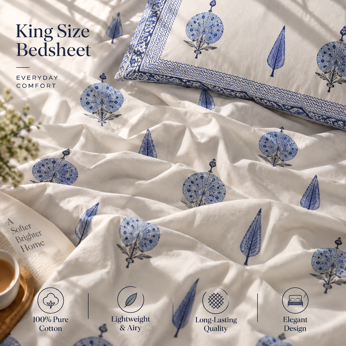 Neel Maurya Bedsheet Set