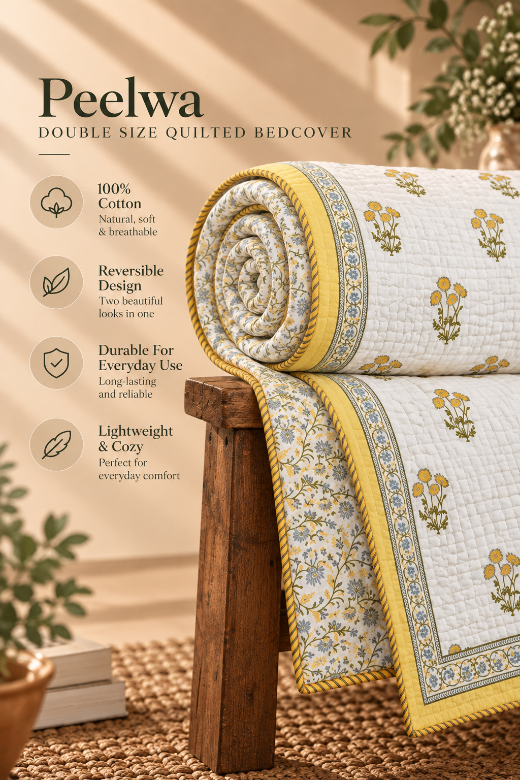Peelwa Quilted Bedcover Set
