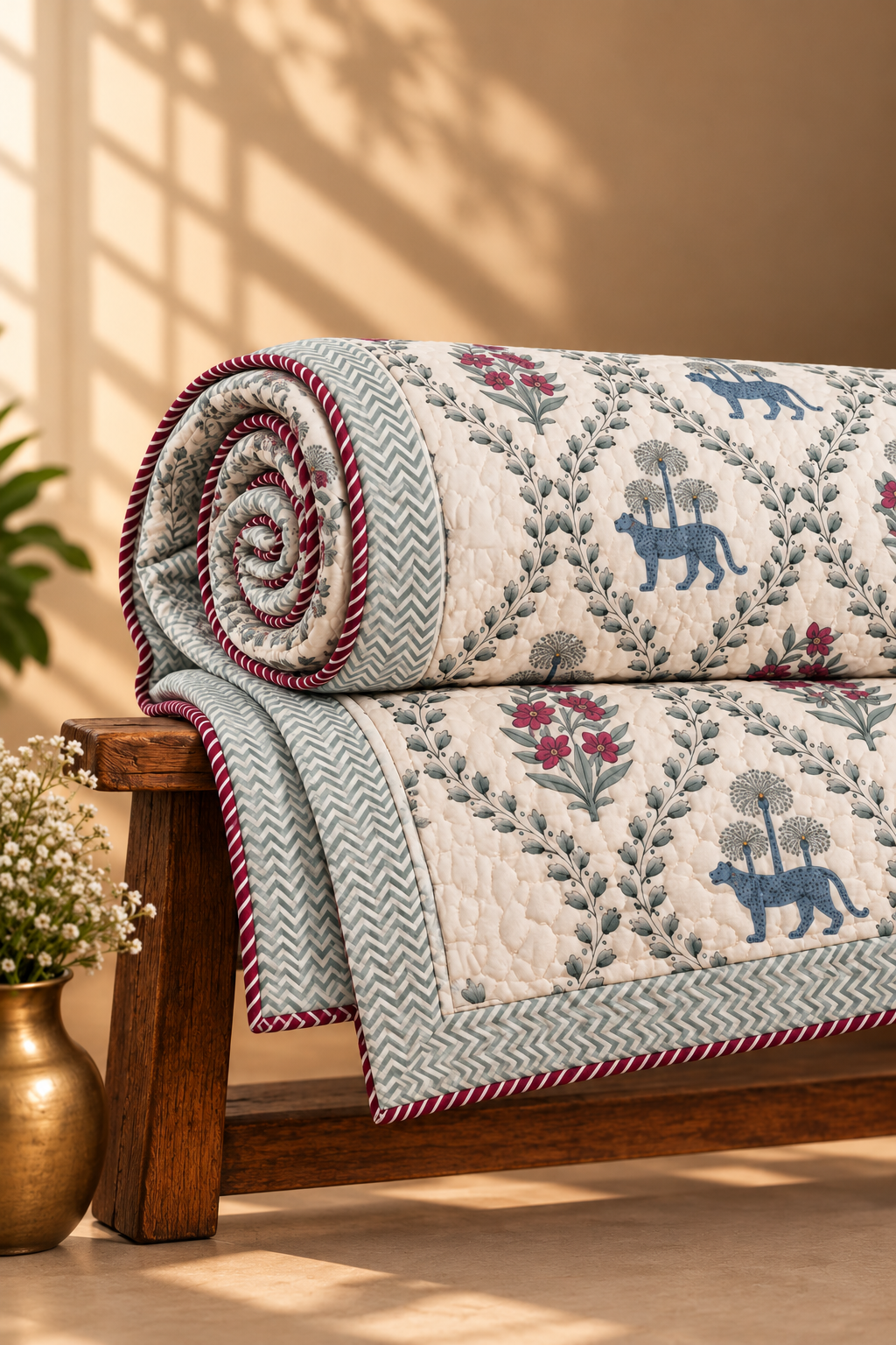 Cheetah Single Quilt (Set of 2)