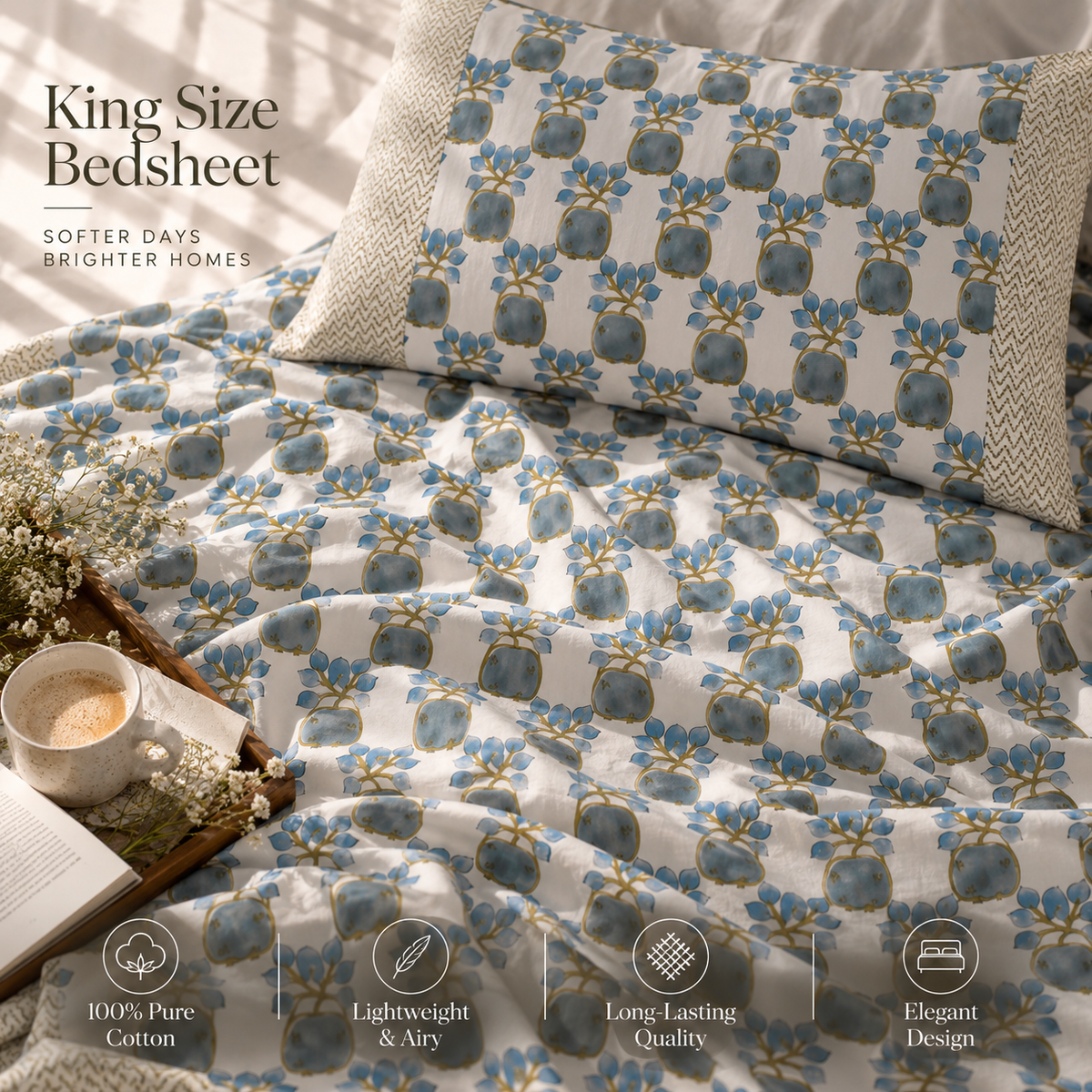 Nahar Van Bedsheet Set