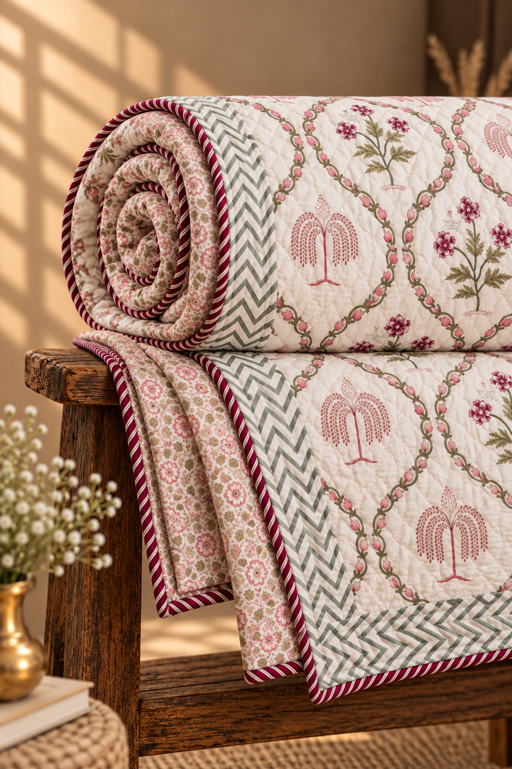 Sirohi Print Single Quilt (Set of 2)