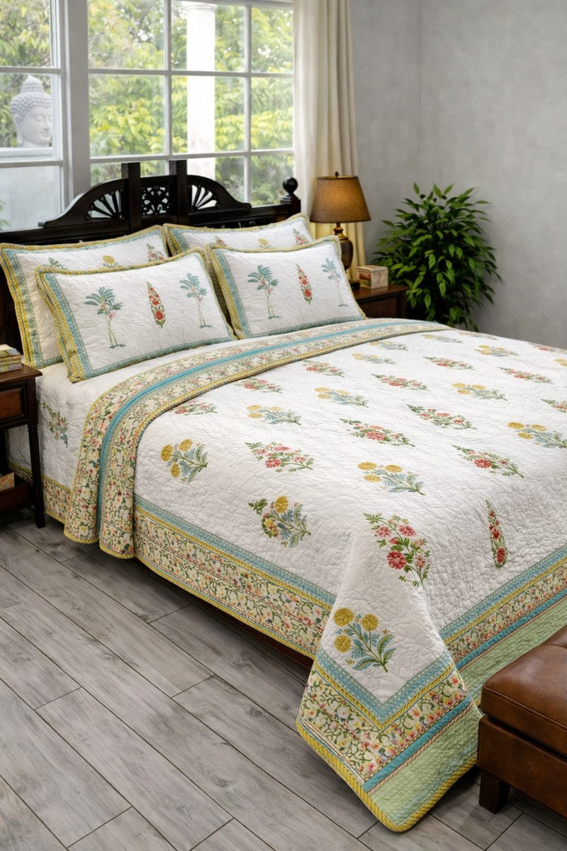 Block print bedding, Quilted Bedcovers Jaipur