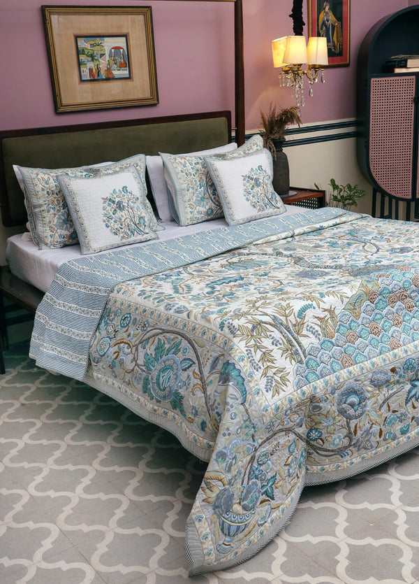 Antra Fauna Printed Quilted Bedspread Set