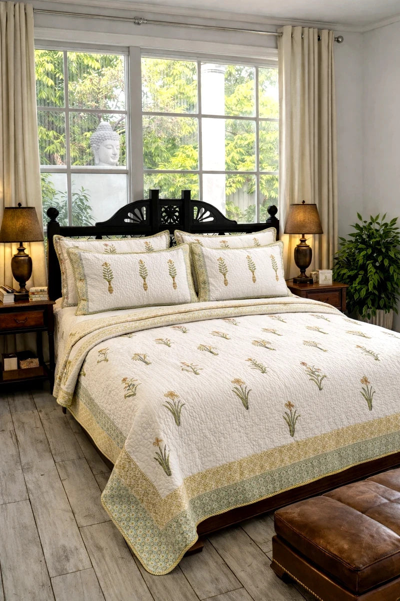 Block print bedding, Quilted Bedcovers Jaipur, Quilts 