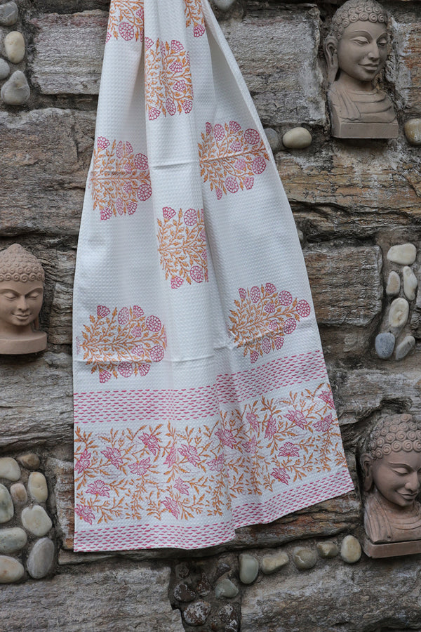 Brij Block Print Body Towel