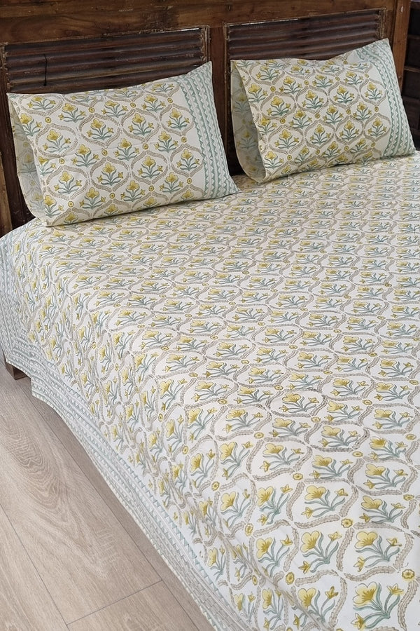 Sarabia Block Print Bedsheet Set