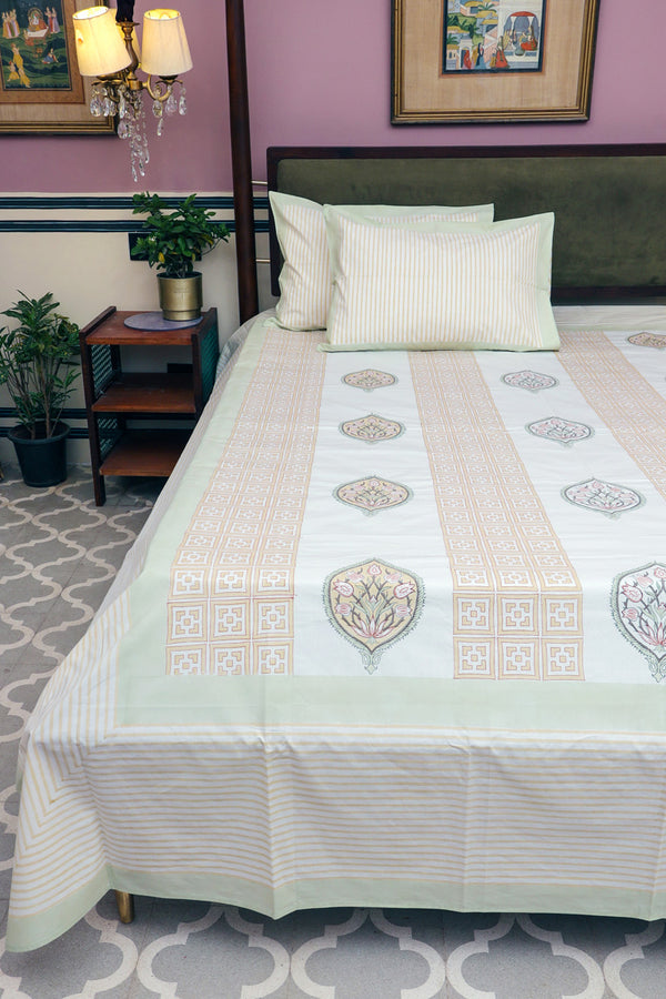 Panama Block Print Bedsheet Set