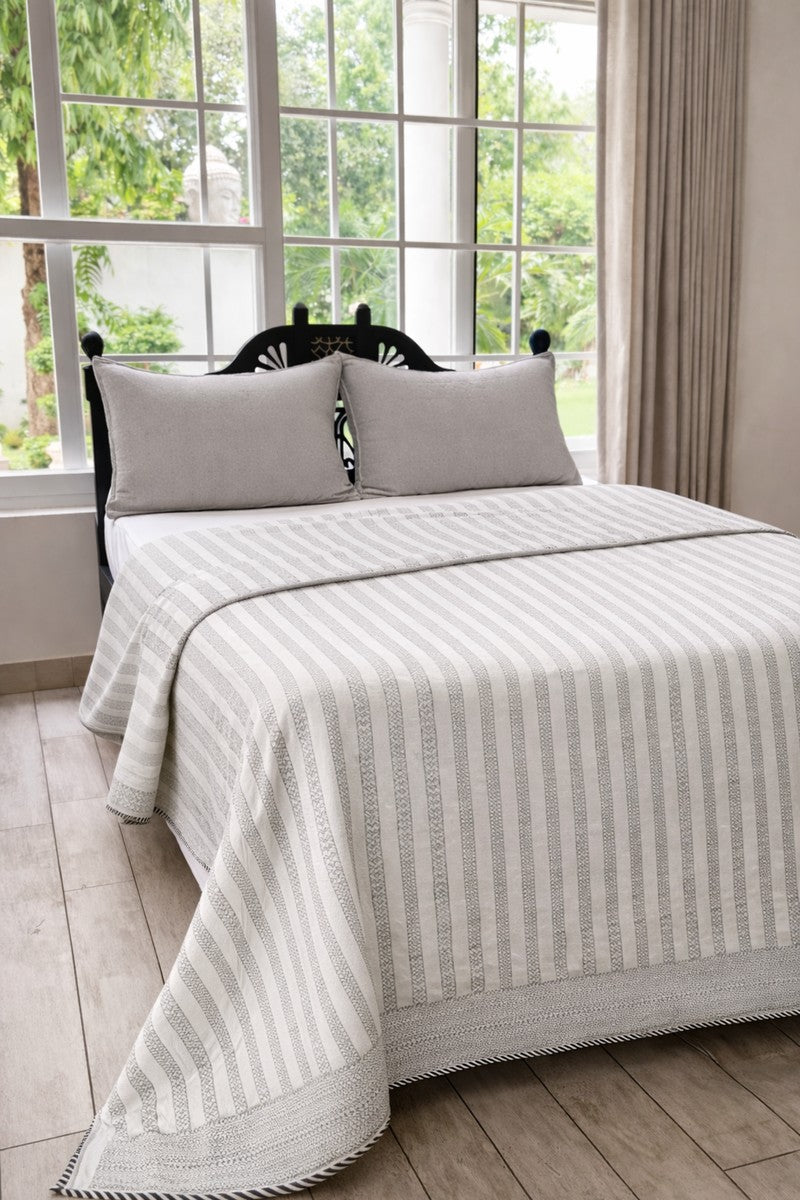Cotton Block Print Dohar on Double Bed