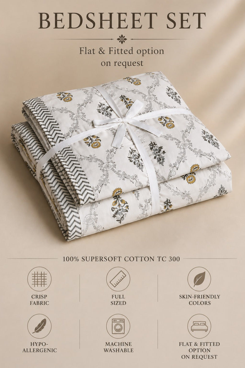 Garvik Flora Bedsheet Set