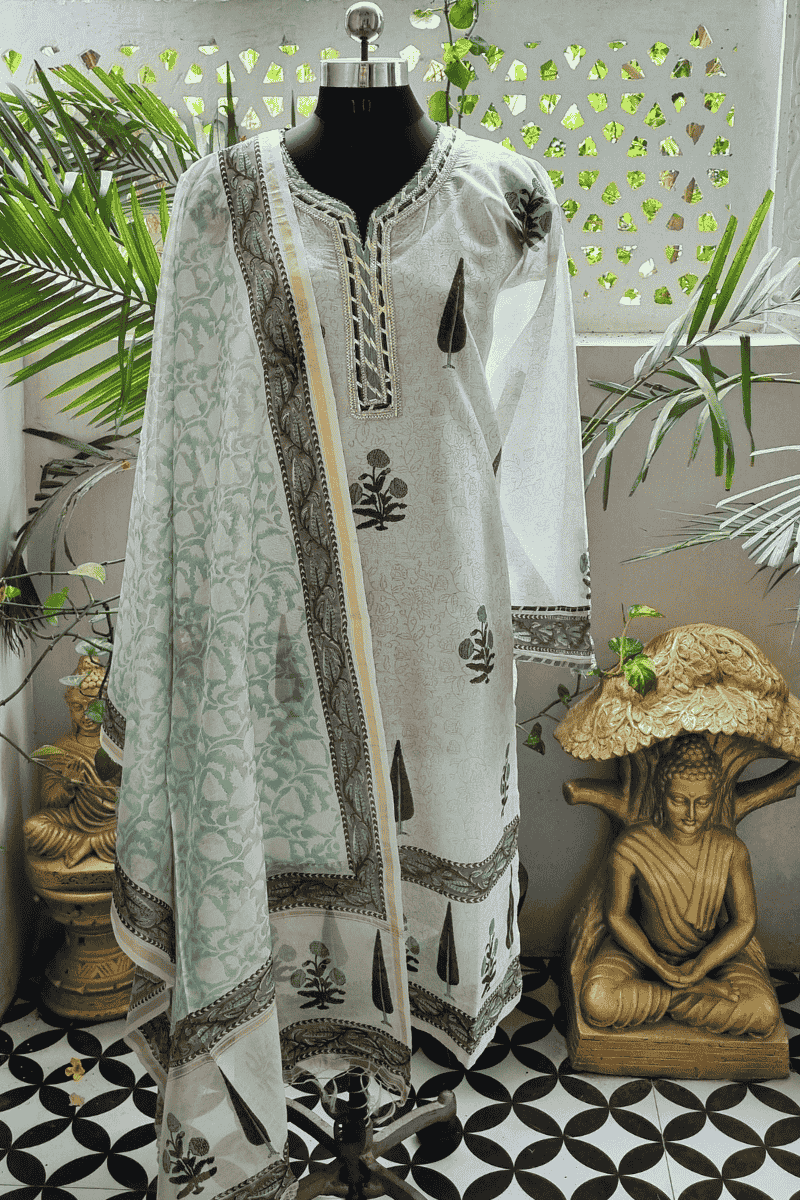 Hania Chanderi Suit Set