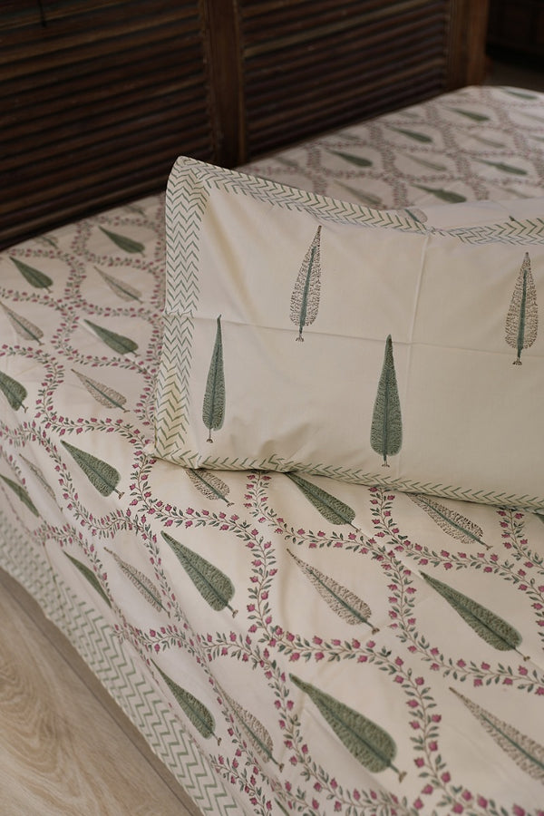 Mahua Mehrab Block Print Bedsheet Set