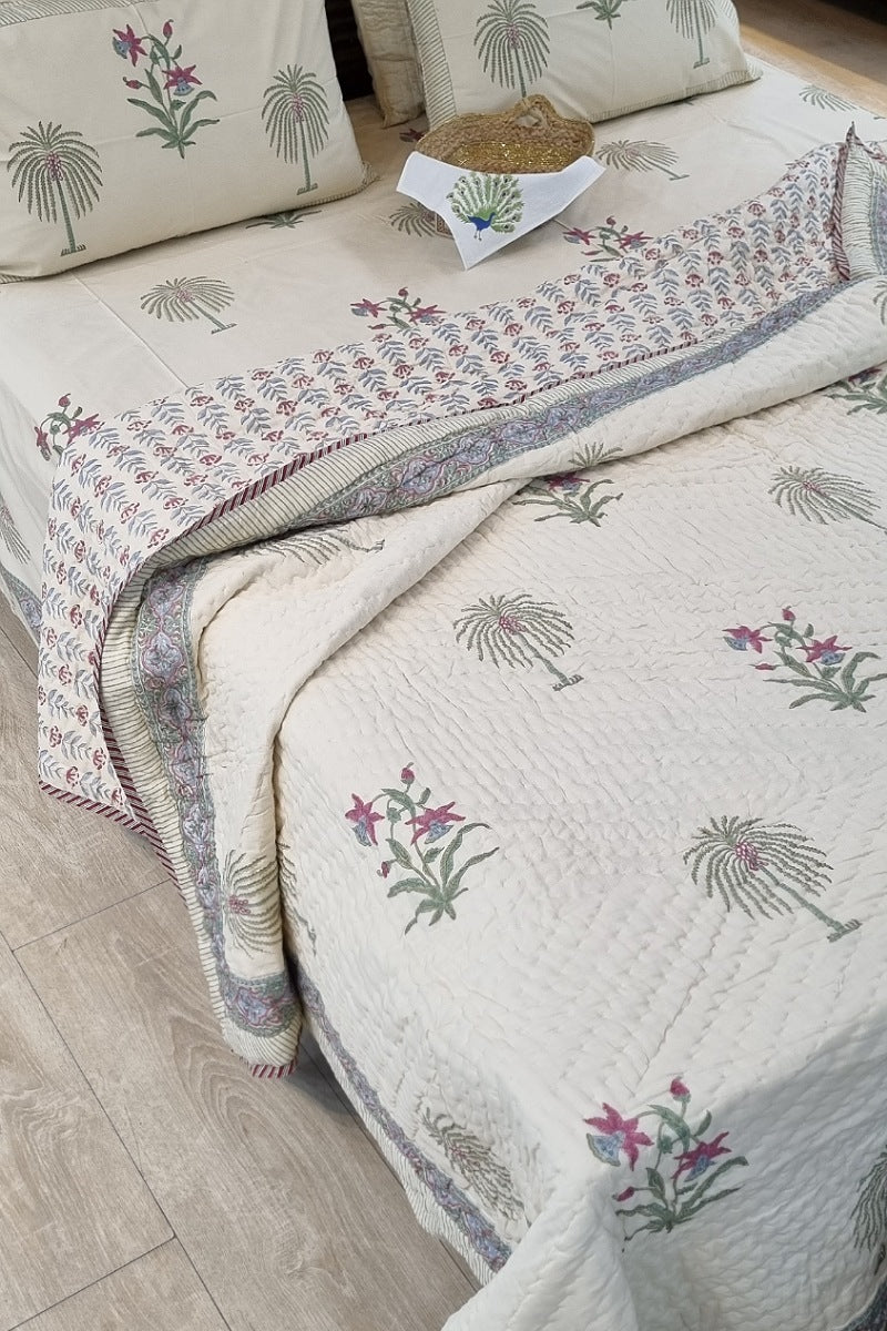 Palmera Block Print Bedding Set