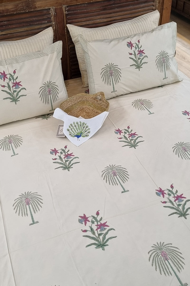 Palmera Block Print Bedding Set