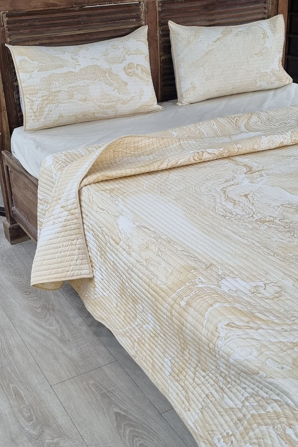 Gustad Marble World Quilted Bedspread Set