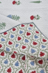 Jalan Bagh Block Print Quilted Bedspread Set