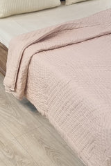 Burnt Peach Solid Summer Quilt