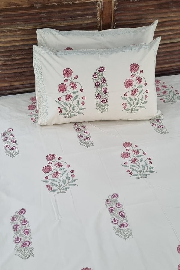 Rania Block Print Bedsheet Set