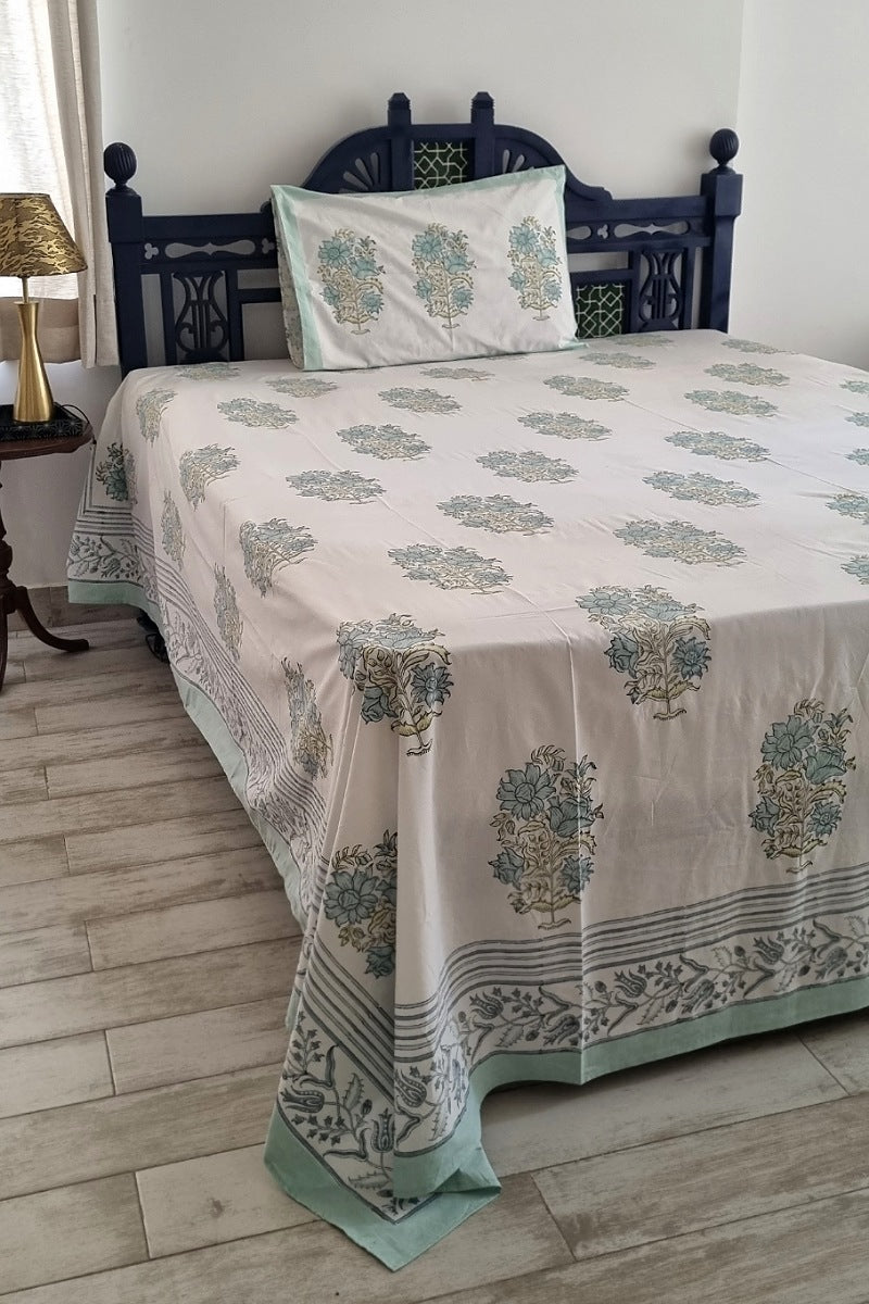 Haman Arya Block Print Bedsheet Set