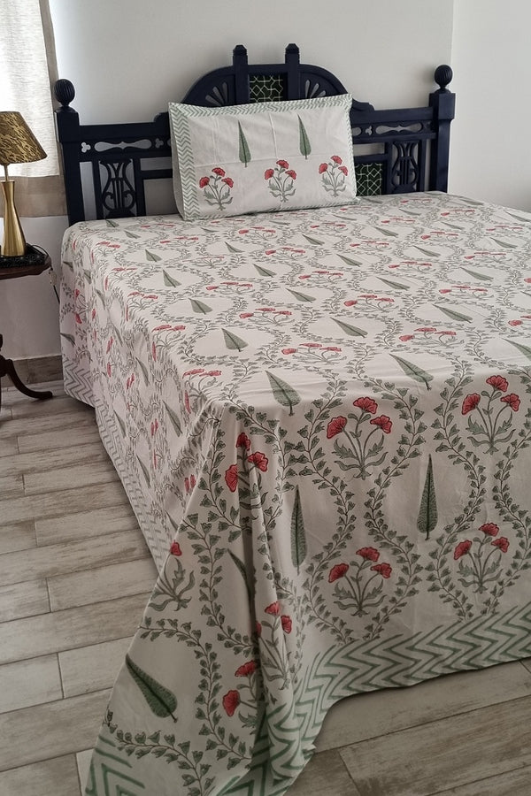 Malava Block Print Bedsheet Set