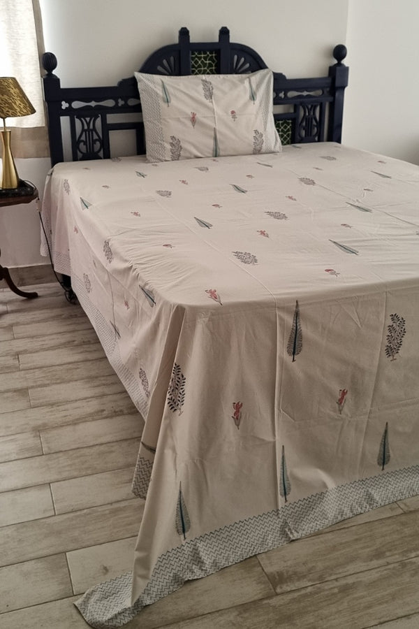 Saraka Block Print Bedsheet Set