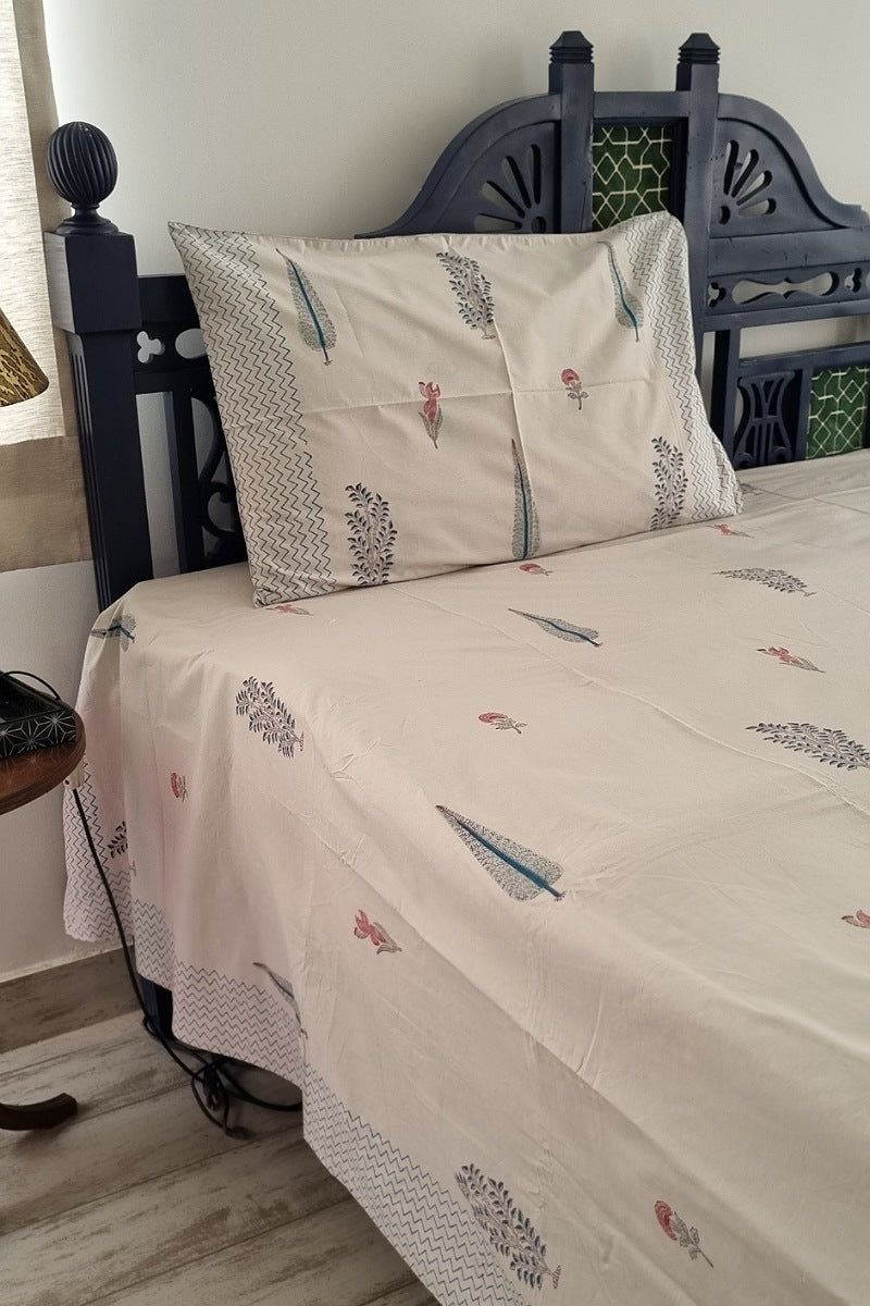 Saraka Block Print Bedsheet Set