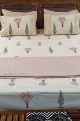 Mahal Pine Block Print Bedding Set