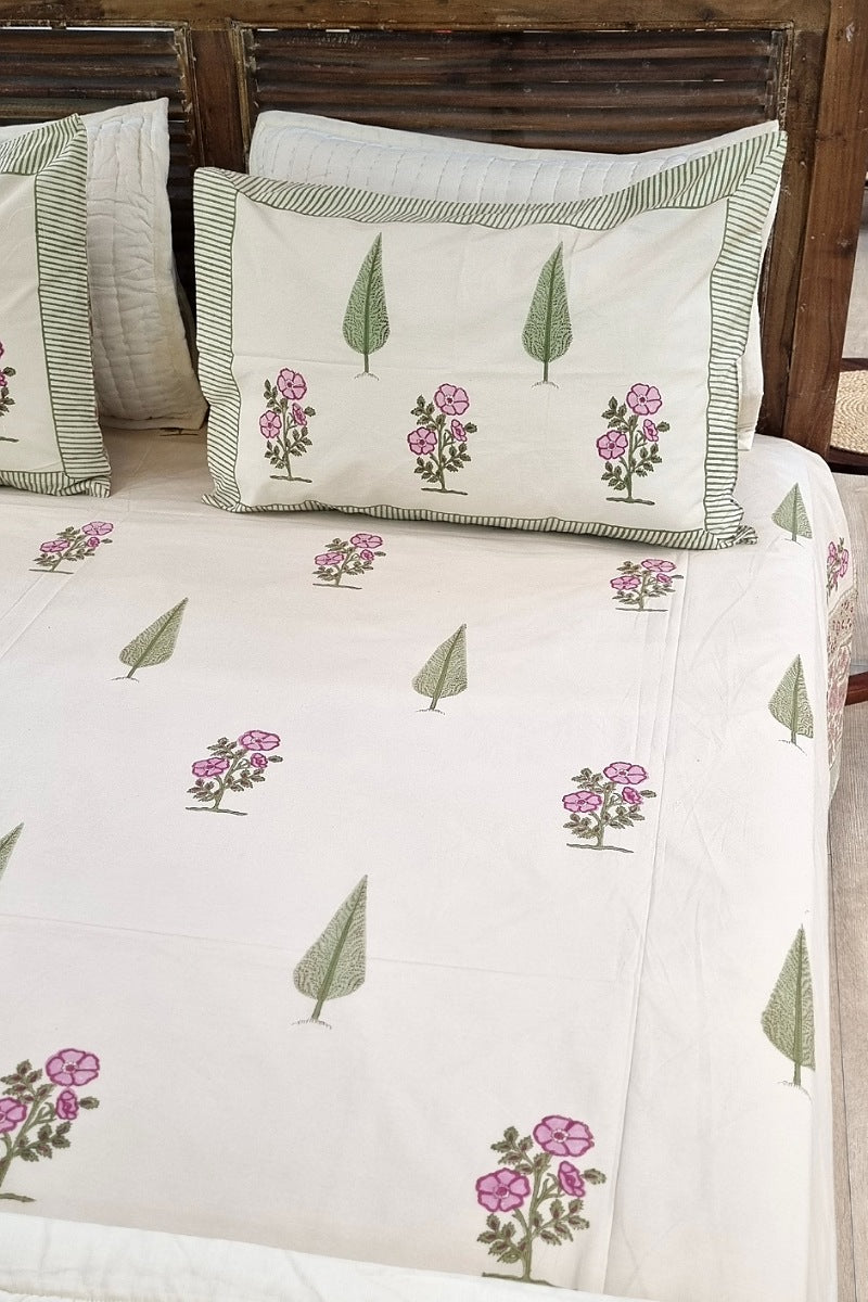 Pineyard Block Print Bedding Set