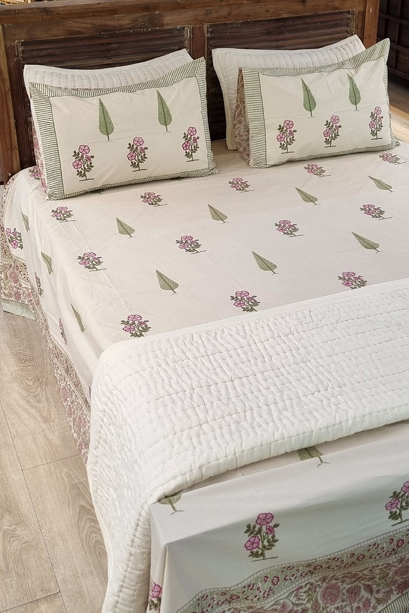 Pineyard Block Print Bedding Set