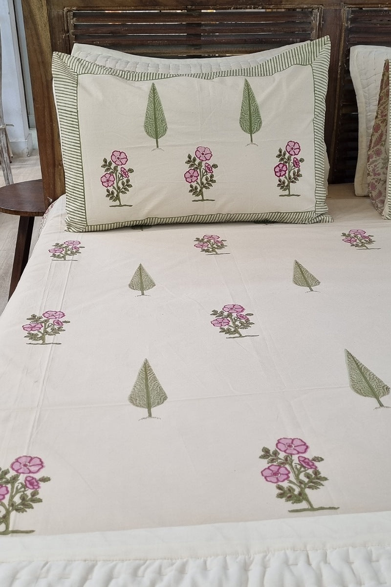 Pineyard Block Print Bedding Set