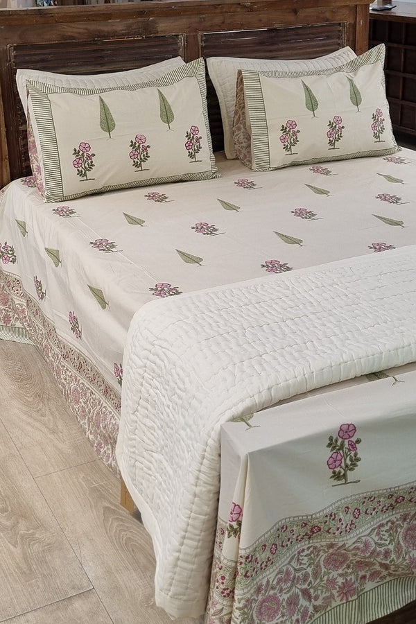 Pineyard Block Print Bedding Set