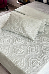 Tundra Sage Luxury Quilted Bedspread Set