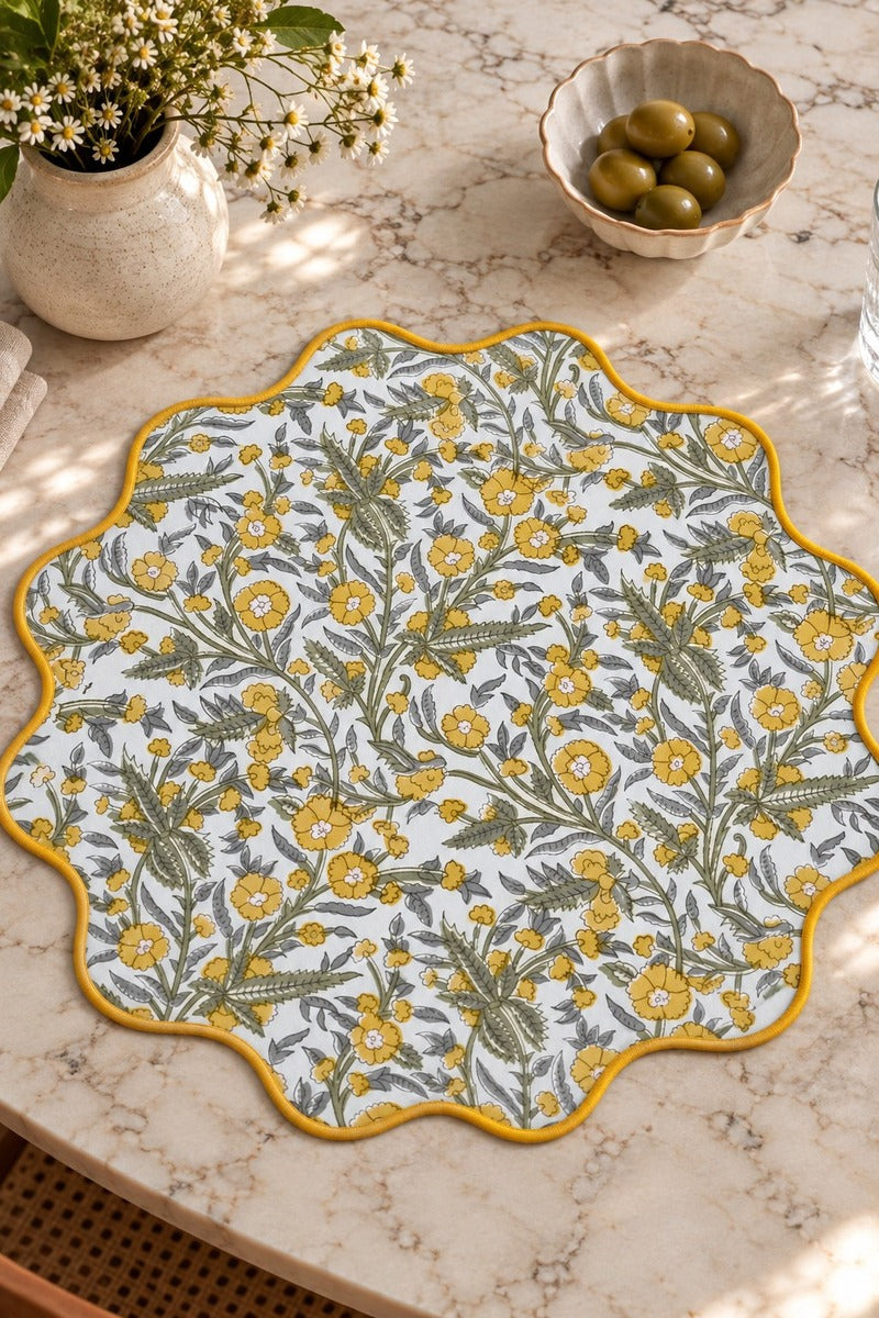 Khetri Scalloped Placemats (Set of 6)