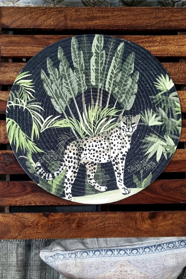 Luxor Cheetah Round Place Mats