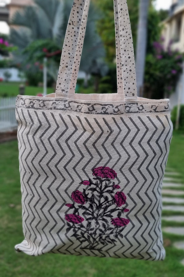 Nagar Block Print Tote Bag