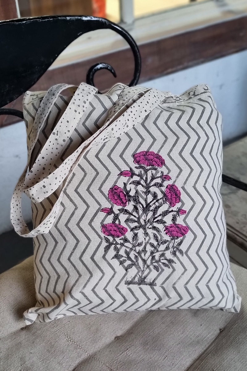 Nagar Block Print Tote Bag