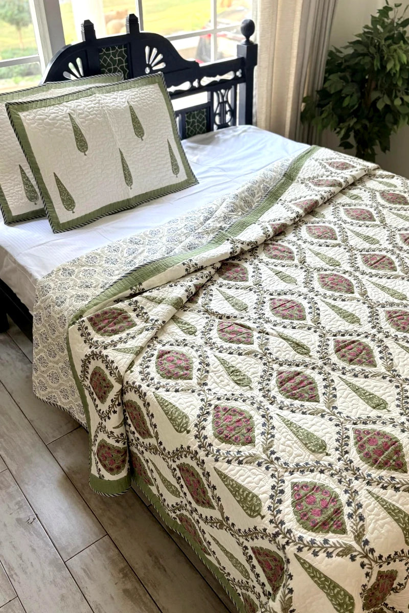 Jaipur Block Prints, Block print bedding, Quilted Bedcovers Jaipur, Quilts 