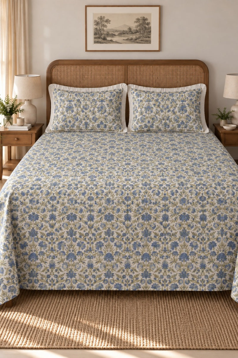 Nihal Flora Printed Bedsheet Set