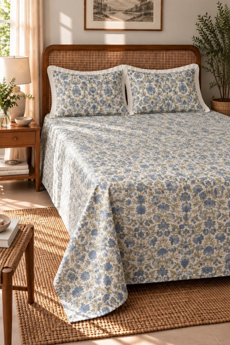 Nihal Flora Printed Bedsheet Set