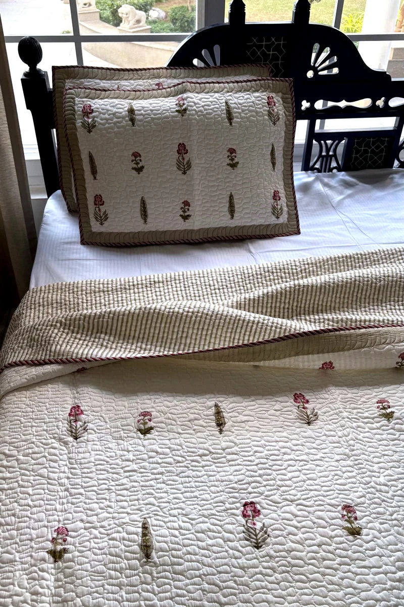 Jaipur Block Prints, Block print bedding, Quilted Bedcovers Jaipur, Quilts 