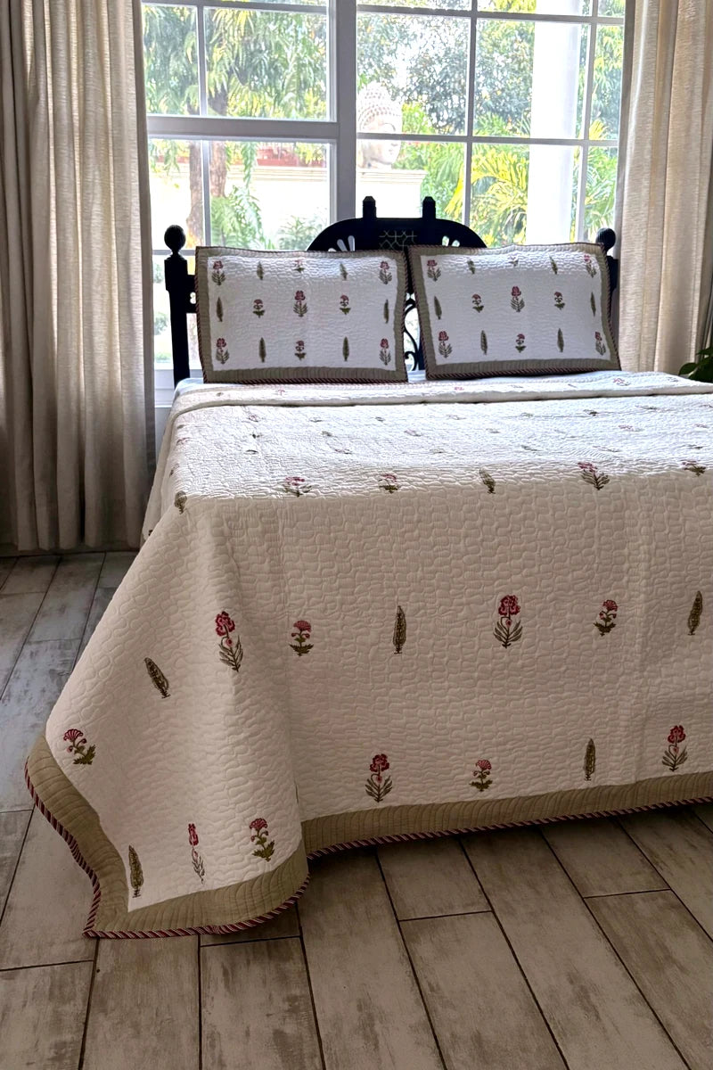 Jaipur Block Prints, Block print bedding, Quilted Bedcovers Jaipur, Quilts 