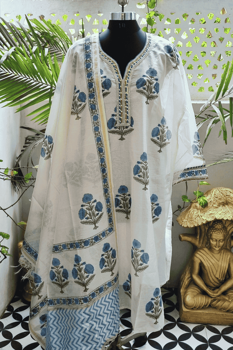 Poppy Chanderi Suit Set