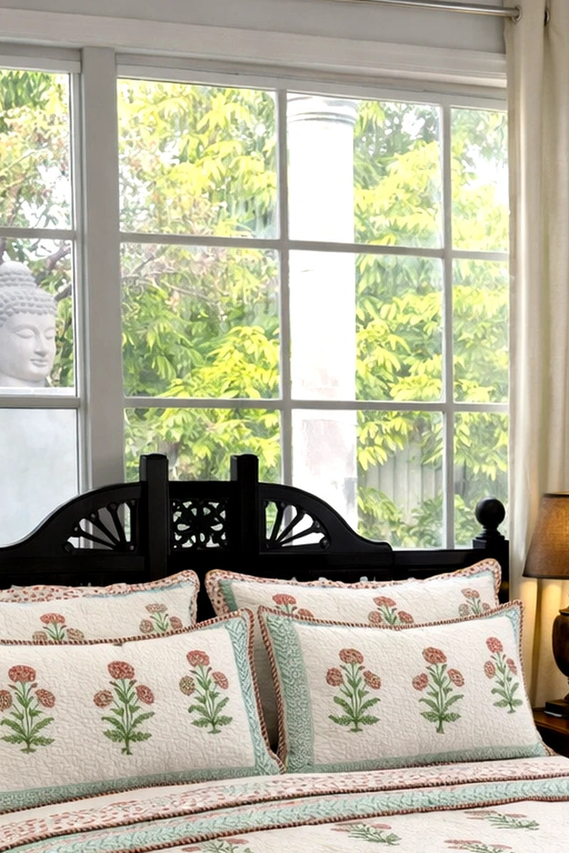 Jaipur Block Prints, Block print bedding, Quilted Bedcovers Jaipur, Quilts 