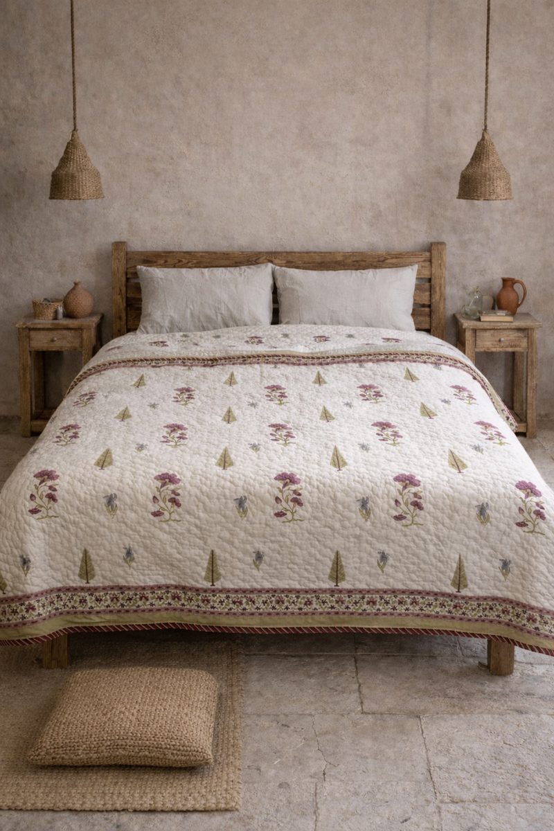 Rasha Block Print Quilt