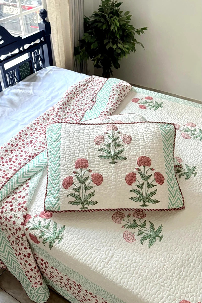 Roseate Quilted Bedcover Set