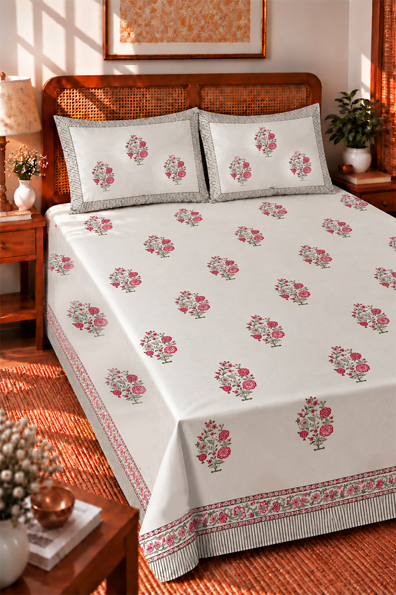Royal Dahliya Bedsheet Set