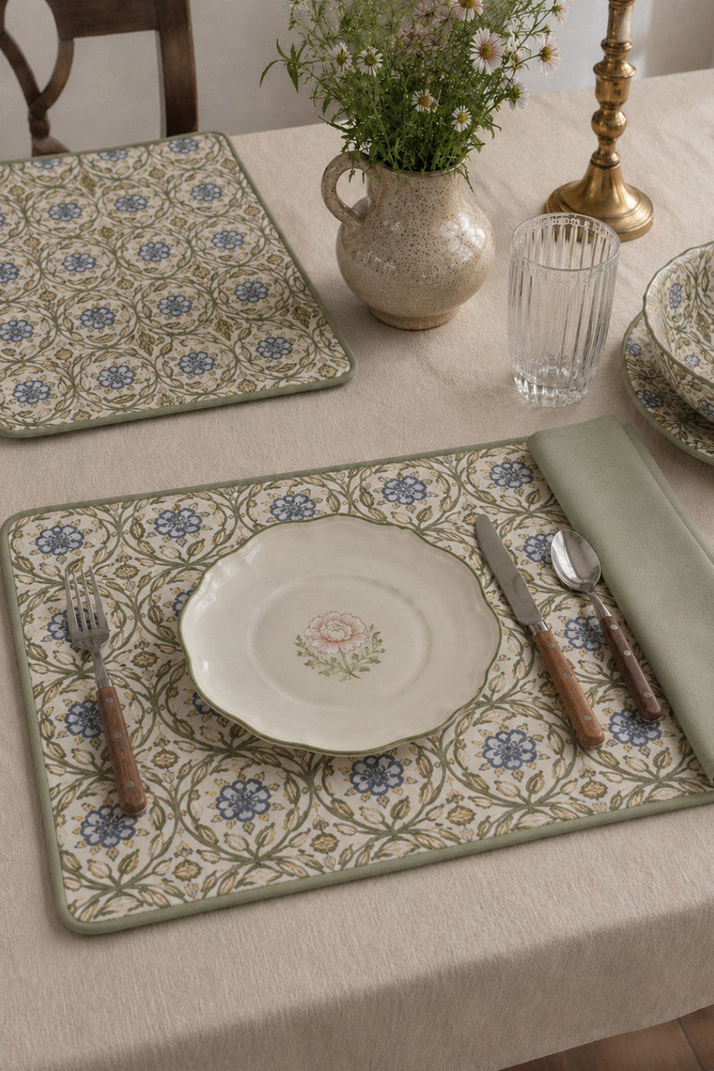 Rubans Floral Reversible Placemats (Set of 6)